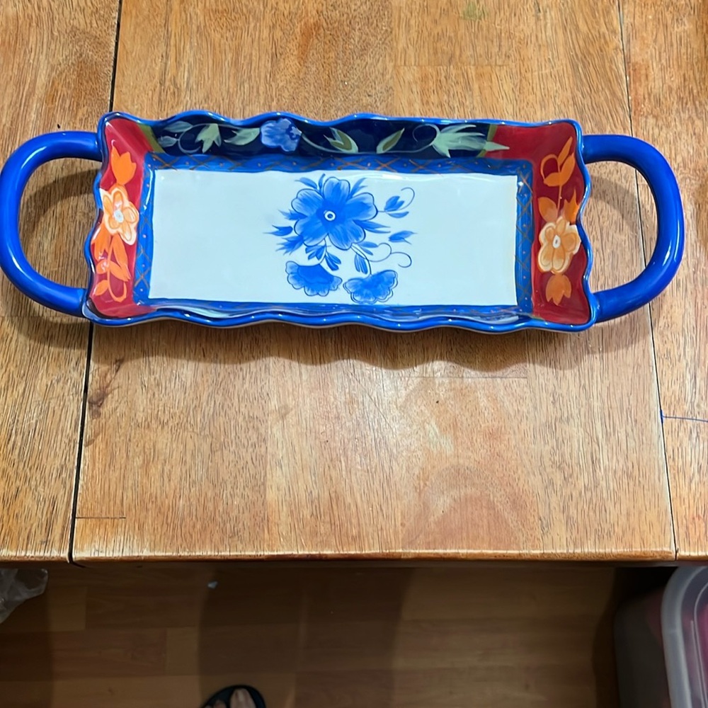 222 FIFTH CERAMIC SERVING TRAY